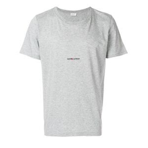 Saint Laurent Logo Printed Crewneck T-Shirt